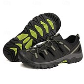 お買い得  アウトドアサンダル-メンズブラウンハイキングサンダル、レースアップ調節可能デザイン、耐久性のあるトラクションアウトソール、トレッキング、釣り、夏用機能アウトドアスタイル