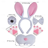 cheap Animal Costume-More Accessories Animal Rabbit Easter Bunny Funny Kid's Girls' Halloween Carnival Carnival Party Dress Up