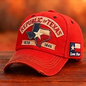  Cappellino da baseball Lone Star Legacy Texas Republic, cappellino da baseball della Repubblica del Texas, cappello vintage ricamato, cappellino da camionista regolabile retrò con bandiera del Texas Lone Star in difficoltà, per uomo e donna