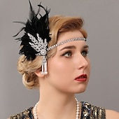economico Accessori e altro-Vintage Fascia Flapper Il grande Gatsby Foglia Costume Per donna Carnevale San Valentino Mascherata Balli di fine anno Carnevale Club Adulti Copricapo Primavera