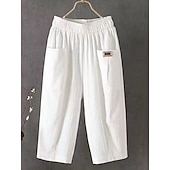 economico Fondi-Per donna Pantaloni capri Pantaloncini Estivi Shorts da Spiaggia Pantaloncini larghi Vacanza Moda Streetwear Lunghezza al polpaccio Vita Alta Semplice Tasca Fascia Elastica Comodità Asciugatura
