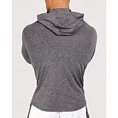 voordelige Hardloop T-shirts en Tanktops-Voor heren Brief Hardloopshirt Compressieshirt Lente Herfst Lange mouw Sneldrogend Compressie Vochtregelerend Sportschooltraining Actieve training Oefening Zwart Grijs Sportkleding Sportkleding