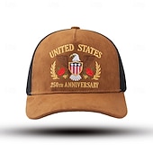 economico Accessori-Cappellino da baseball Bandiera Americana Retrò Vintage Eredità Patriotico 1776-2026 per Unisex Adulti Stampa 3D  per Giorno dell'Indipendenza / 4 Luglio 4 Luglio All'aperto Casual Quotidiano