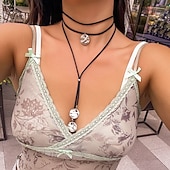 abordables Colliers et pendentifs-Collier For Femmes Quotidien Rue Alliage Patchwork Gland