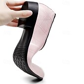 abordables Mocasines-Mocasines de vestir para hombre en rosa claro con relieve de cocodrilo, diseño minimalista sin cordones, estilo elegante y refinado, ideales para bodas y ocasiones formales.