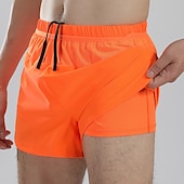 billige Løpebukser og tights-Herre Joggebukser Treningstights Snorer Lomme Elastisk midje Shorts Shorts Avslappet utendørs Feriereise Sommer Hurtigtørkende Komprimering Fukttransport Treningsøkt Aktiv trening Trening Normal