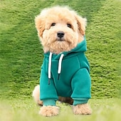  Maglioni per cani di piccola taglia, maglione caldo autunnale per cani da ragazzo, pile con tasca per cuccioli di taglia media per cani di piccola taglia, felpa invernale con cappuccio per animali domestici