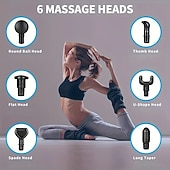 cheap Body Massager-Massage Gun Fascia Deep Muscle Relax Body Neck Massager Electric Fitness Equipment Noise Reduction Male Female