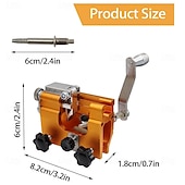 رخيصةأون أدوات قياس فيزيائية-أداة شحذ سلاسل المنشار، طقم أدوات شحذ شفرات المنشار اليدوي المحمول، يناسب جميع أنواع المناشير الكهربائية والسلسلة، مع 3 رؤوس شحذ