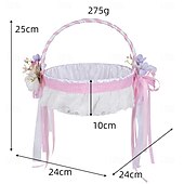 billige Originale leker-påskekurv utendørs utflukt frukt snacks oppbevaringskurv skum oppstandelsesegg dekorasjon kunstig blomsterkurv