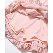 economico Abbigliamento Tennis da donna-Per donna Tinta unita Abito da tennis Gonne da tennis con pantaloncini Abito sportivo Senza Maniche Arricciato Patchwork Tasca Assorbimento degli urti Traspirante Tennis Corsa Fitness Scollo Tondo