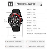 preiswerte Quarz-Uhren-SKMEI Herren Quarzuhr Sport Mode Lässig Geschäft Stopuhr Kalender Wasserdicht Dekoration Nylon Beobachten