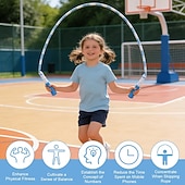  ugrókötél led lámpákkal fitnesz edzőeszközökhöz, gubancolódásmentes kötélugrás puha gyöngyös szegmenssel, prémium állítható ugrókötél gyerekeknek, nőknek, férfiaknak