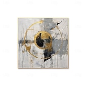 abordables Abstract Paintings-Handmade Oil Painting Canvas Wall Art Decoration Modern Abstract for Home Decor Stretched Frame Hanging Painting/Rolled Frameless Unstretched Painting