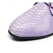 voordelige Derby Schoenen-Blauwe herenschoenen met krokodillenprint, vetersluiting, bovenkant van imitatieleer, modieuze luxe stijl, geschikt voor stijlvolle mannen bij feestjes en speciale gelegenheden.