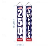 abordables EE. UU. 250.-Bandera de Estados Unidos conmemorativa del 250 aniversario, decoración de ambiente de patio, decoración patriótica, bandera de jardín al aire libre.