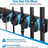 Χαμηλού Κόστους Αποθήκευση &amp; Οργάνωση-Επιτοίχια βάση για καλάμια ψαρέματος, επιτοίχια βάση για καλάμια ψαρέματος και εξοπλισμό ψαρέματος για οργάνωση αλιευτικού εξοπλισμού