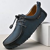 preiswerte Lässige Schnürschuhe-Braune Herren-Freizeitschuhe aus Wildleder, Schnürdesign, leichte, flexible Sohle, klassischer Freizeitstil, geeignet für Alltag und Spaziergänge