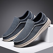 voordelige Slip-On Casual Schoenen-Marineblauwe instapschoenen voor heren, met een zacht geweven bovenwerk, een gedempte, lichtgewicht zool en een minimalistische, casual stijl voor dagelijks gebruik en vrije tijd.
