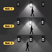 olcso Kültéri falilámpák-kültéri napelemes csíptetős lámpa, vízálló LED fali lámpa mozgásérzékelővel, nagy fényerejű napelemes töltés kertbe, udvarra, erkélyre, kerítésre, teraszra, biztonsági tájvilágításba