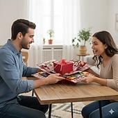 זול ירד ל-30 $-קופסת מתנה עם פיצוץ הפתעה של 5 שכבות, קופסת אהבה, קופסת פיצוץ ליום הולדת, קופסת חטיף הפתעה, רכיבים מרובים, נושא קשת בענן, חומר נייר