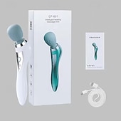 baratos Massajadores de Corpo-Massageador elétrico portátil de corpo inteiro com vibração, martelo e compressa quente para relaxamento dos ombros e pescoço, ideal para beleza e cuidados com a pele.