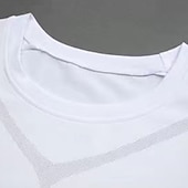 olcso Futó pólók és ujjatlan felsők-Férfi Egyszínű Majica za trčanje Testhetzálló póló Nyár Rövid ujjú Gyors szárítás Tömörítés Nedvességelvezető Edzőterem edzés Aktív képzés Gyakorlat Fekete Fehér sportruházat Sportruházat