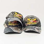 preiswerte Zubehör-Baseballmütze Tarnung Amerikanische Flagge Retro Vintage Erbe Patriotisch 1776–2026 für Unisex Erwachsene 3D-Druck  für Unabhängigkeitstag / 4. Juli 4. Juli Outdoor Alltagstauglich