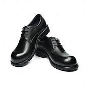 cheap Classic Dress Shoes-Men's Dark Brown Leather Lace-Up Shoes – Elegant Faux Leather Wedding Footwear for Formal Ceremonies