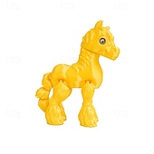 billige Statuer-3D-printet hestestatue med bevegelige ledd, realistisk hestefigur med uttrykksfulle øyne &amp;fluffy manke, utendørs kinesisk nyttårsdekorasjon, gave til hest som blir født i år, skrivebord &amp;hyllepynt