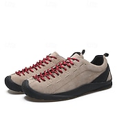 abordables Baskets Décontractées-Chaussures de randonnée pour hommes – en daim et mesh résistants, respirantes et confortables, idéales pour la randonnée et les sports d'aventure