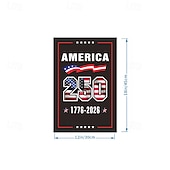 abordables États-Unis 250.-Commémorant le 250e anniversaire des États-Unis, drapeau de jardin décoratif, drapeau suspendu, drapeau de décoration de cour, drapeau en imitation chanvre