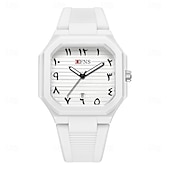 Недорогие Кварцевые часы-Мужчины Кварцевые Крупный циферблат Мода Наручные часы Светящийся Дайвинг Календарь Силикагель Часы