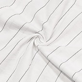 economico Vacanza-Per uomo Camicia Camicia di lino Camicia Estiva Abbigliamento da spiaggia Camicia con cappuccio Camicie a righe Tinta unica Casuale Vacanza Nero Bianco Blu marino Cachi Manica Lunga Felpa con