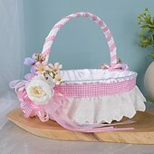 billige Originale leker-påskekurv utendørs utflukt frukt snacks oppbevaringskurv skum oppstandelsesegg dekorasjon kunstig blomsterkurv