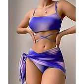 voordelige Surf Tankini's en Bikinis-Dames Bikini-sets Badpak Badpakken Tie Dye UV-Bescherming Elastisch Mouwloos Zwemkleding Zwempak Surfen Duiken Zwemmen Zomer