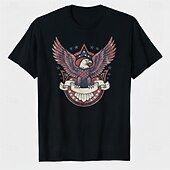  Patriotic T-shirt Graphic Tee USA Retro Vintage Patriotic T-shirt Sleeve 1776-2026 for Unisex Adults' 3D Print  for Independence Day / the Fourth of July 4th of July