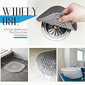 preiswerte Reinigungsmittel-4er-Pack Haarfangsieb-Set für Abflüsse, Abflussstopfen für Badewanne und Dusche mit Küchen-Geruchsfilter und Spülbecken-Sieb, Badezimmer-Basics