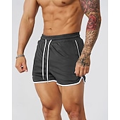 olcso Futóshortok-Férfi Kratke hlače za trčanje Sportos rövidnadrág Rövidnadrág benti edzéshez Zsinór Zseb Elasztikus derékpánt Alsók Hétköznapi Szabadtéri Vakáció Nyár Gyors szárítás Könnyű Mekano Edzőterem edzés