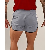 baratos Calções de corrida-Homens Shorts de Corrida Calções atléticos Shorts de Academia Com Cordão Bolsos Cintura elástica Calção Casual Ao ar livre Férias Verão Secagem Rápida Leve Macio Treino de Ginástica Treinamento Ativo