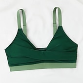 お買い得  サーフィンタンクiniとビキニ-女性用 標準 サーフィン用タンキニ＆ビキニ 水着 2個 カラーブロッキング オープンバック UVプロテクション 弾性ある ノースリーブ スイムウェア サーフィン 潜水 水泳 夏