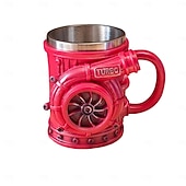 halpa Mukit ja kupit-retro V8-moottorimuki, luovat turboahtimella varustetut mukit, uutuus 3D-mekaaninen kahvikuppi, ihanteellinen lahja autoharrastajille, mekaanikoille &amp;vaihdelaatikot