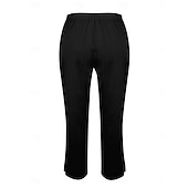  Calça chino feminina 100% algodão, ideal para o verão, férias e estilo streetwear. Comprimento total, cintura média, lisa, com bolsos, cintura elástica, confortável e sem elasticidade. Perfeita para uso diário, atividades ao ar livre e férias. Disponível