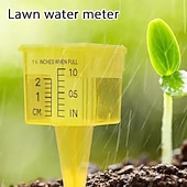 ieftine Udare &amp; Irigare-10 buc pluviometre, pluviometru pentru aspersoare de 1,8" cu gură largă, instrument de măsurare a apei în exterior, galben strălucitor, pentru gazon, curte, grădină, plante în ghiveci