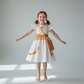 Недорогие Костюмы для девочек-Вдохновленный K-pop Вдохновлено корейскими идолами Идол Поп-звезда Костюм Забавный костюм Виртуальный идол for Девочки Дети Хэллоуин Карнавал Выступление Комик-Кон Аниме Экспо