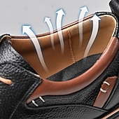 preiswerte Lässige Schnürschuhe-Marineblaue Herren-Business-Casual-Schuhe aus Kunstleder – bequeme und stilvolle Schuhe für Büro und Golf