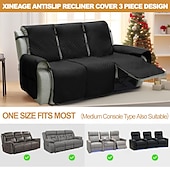 tanie Pokrowce na sofę-Wodoodporna pikowana mata na sofę rozkładaną, podwójna, potrójna, ochraniacz na sofę, do domu, salonu, prezent dla właścicieli zwierząt