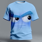 baratos Camisetas 3D-Homens Piadas Camiseta Manga Curta Camiseta Impressão 3D Gola Redonda Camisa Exagerado Designer Diário Bandagem Festa Azul Vermelho Roxo Verão Primavera Todas as Estações Roupa S M L XL XXL XXXL