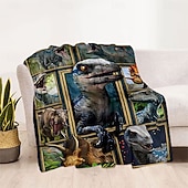 お買い得  ブランケット＆毛布-アメリカ独立記念日 毛布 フリースブランケット ソファ用スローブランケット 恐竜 ギフト クラシック 3D ソファー ベッドサイド 装飾ブランケット 暖かい毛布 ホームデコレーション