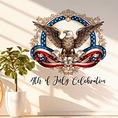  2 db-os csomag amerikai függetlenség napja zászló sas kreatív falmatrica szoba személyre szabott poszterek öntapadós matricák